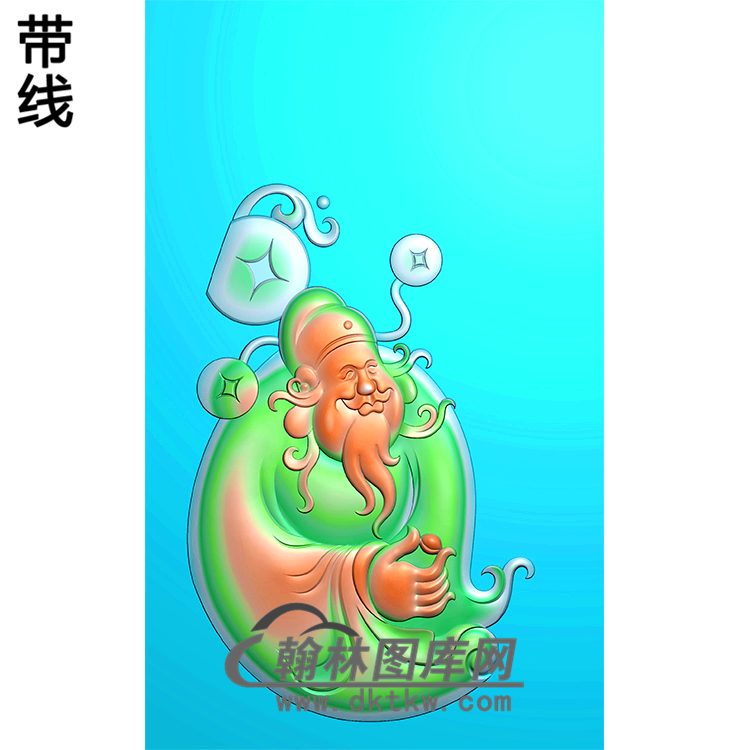 财神浮雕图（CS-035)展示