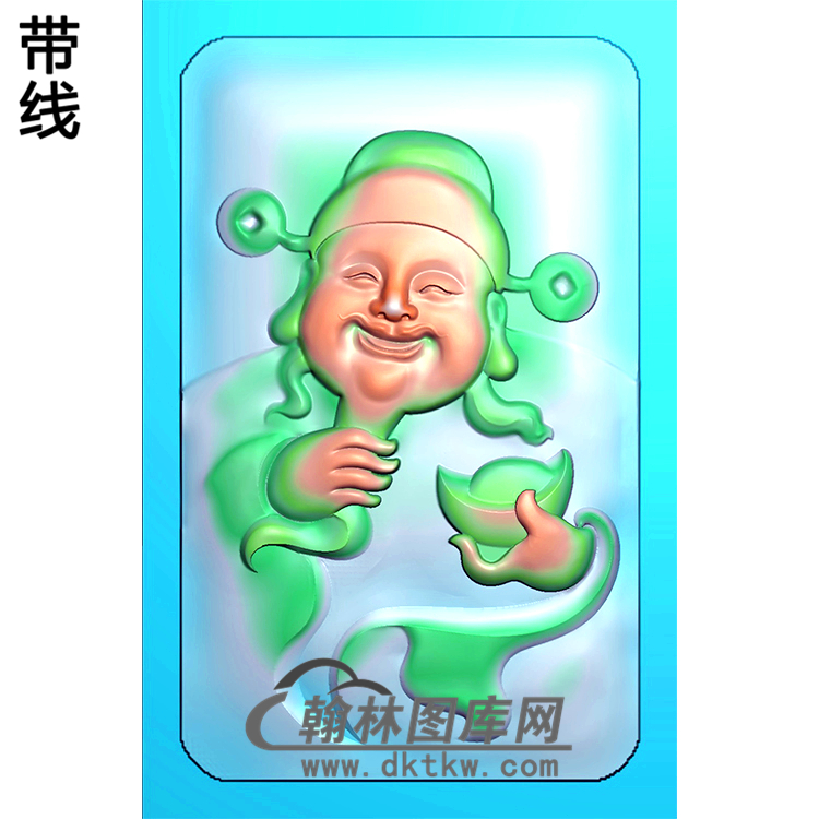 财神浮雕图（CS-043)展示