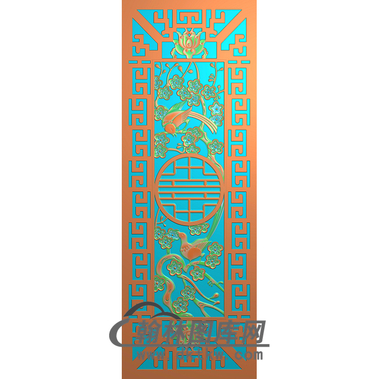 铝雕梅花鸟精雕图无线（TM-0014）展示
