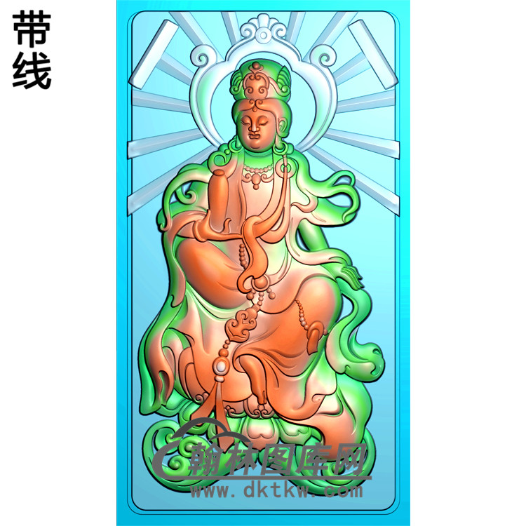 佛光观音挂件精雕图（ZGY-223)展示