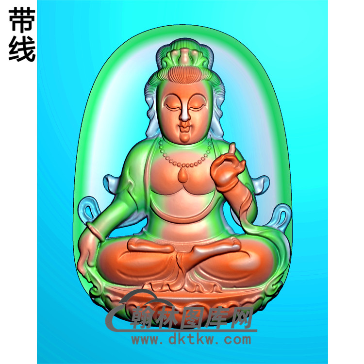 观音菩萨精品挂件精雕图（ZGY-231)展示