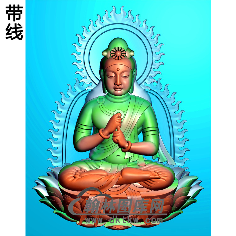 观音菩萨精品挂件精雕图（ZGY-236)展示