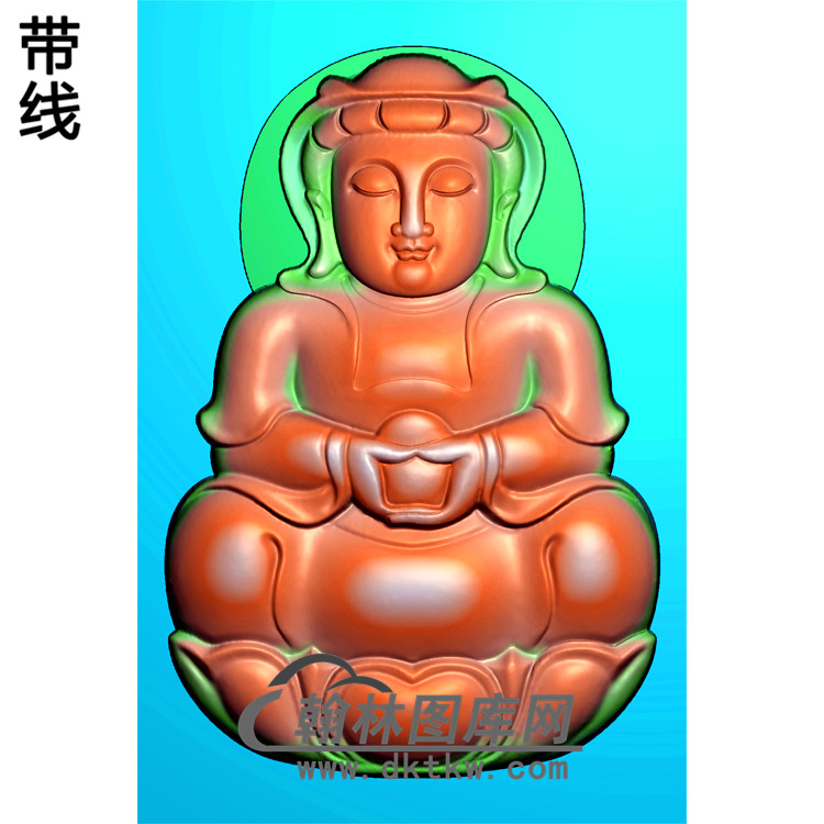 观音菩萨精品挂件精雕图（ZGY-238)展示