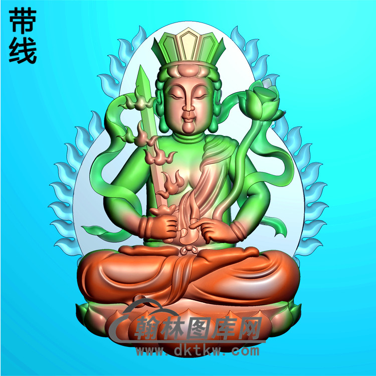 观音菩萨精品挂件精雕图（ZGY-243)