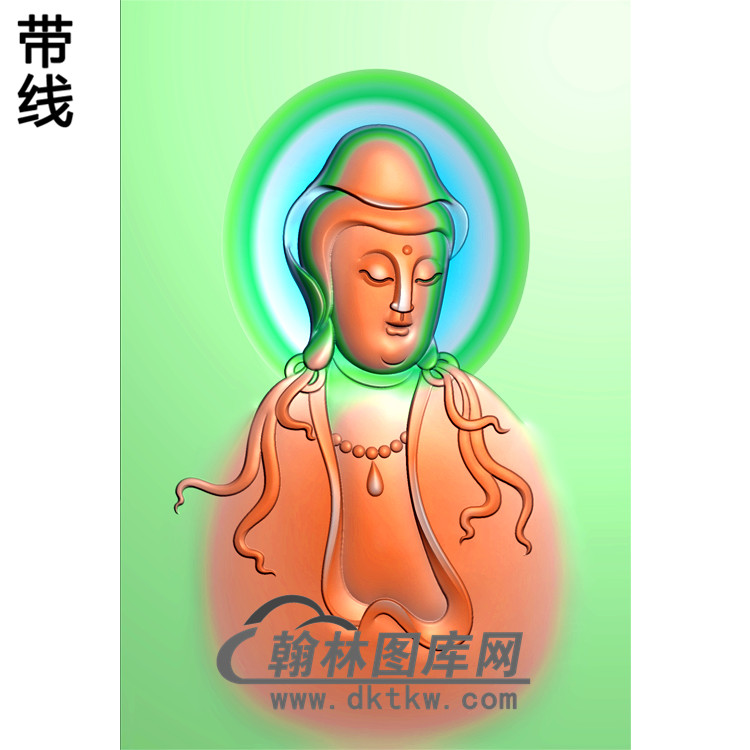 观音菩萨精品挂件精雕图（OGY-121)展示