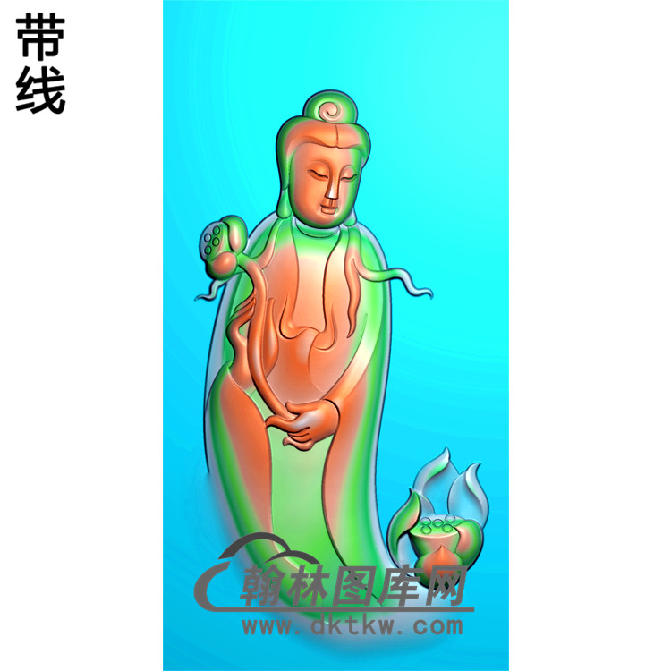观音菩萨精品挂件精雕图（BGY-208)展示