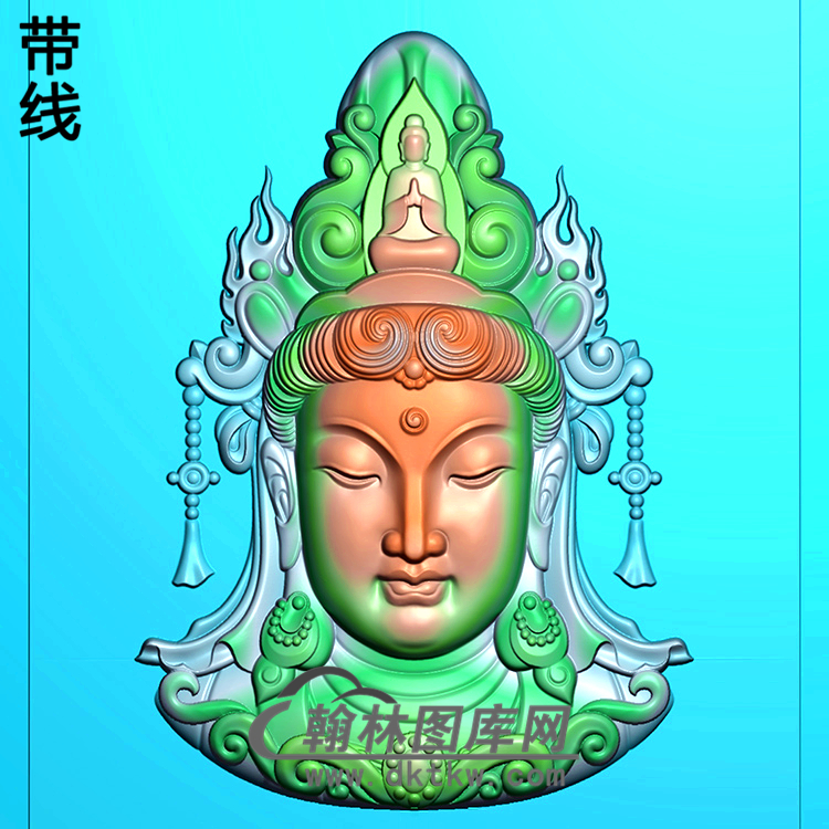 精品观挂件精雕图（BGY-495)展示