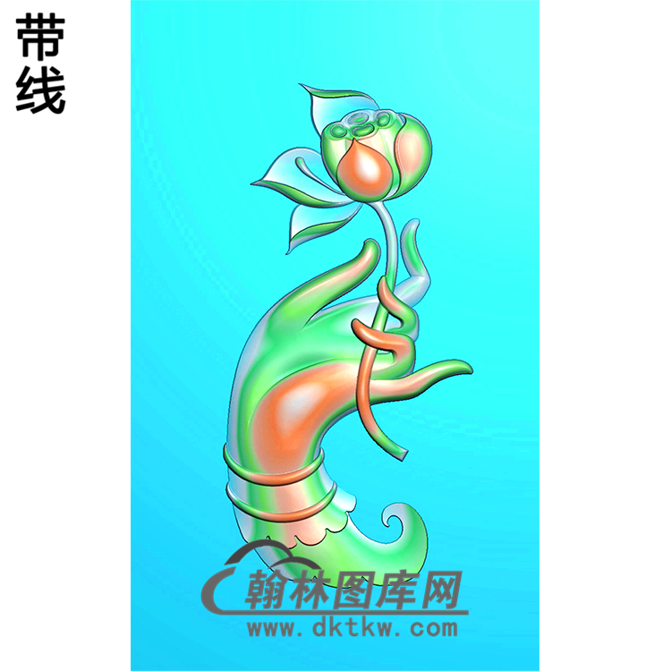 观音佛手浮雕图（FS-022)