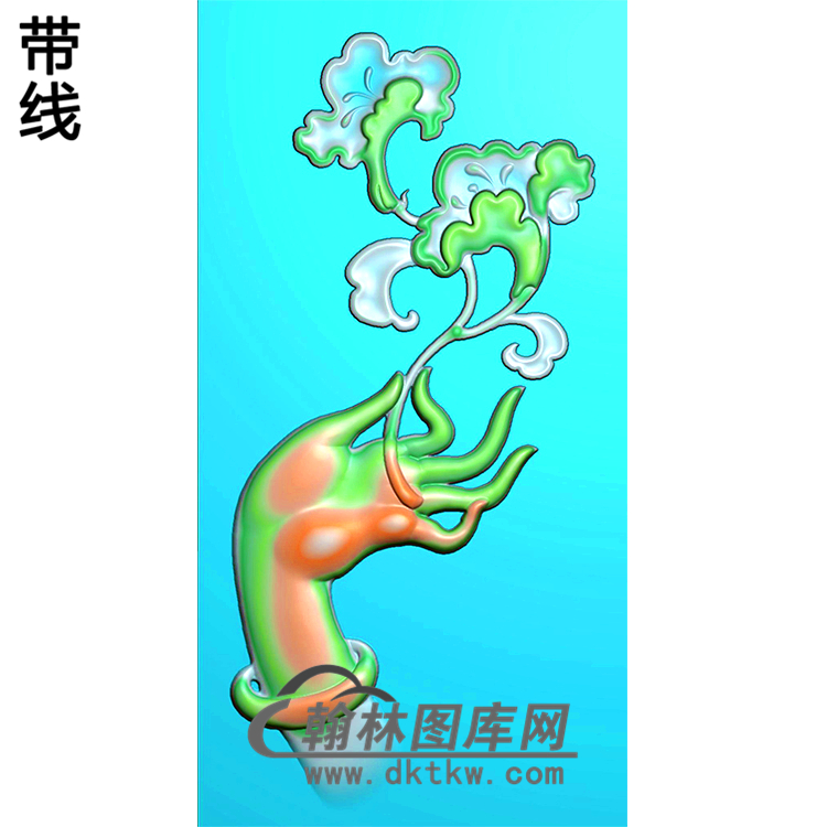 莲花佛手浮雕图（FS-035)展示