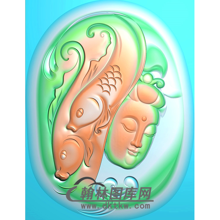 观音挂件精雕图（BGY-311)展示