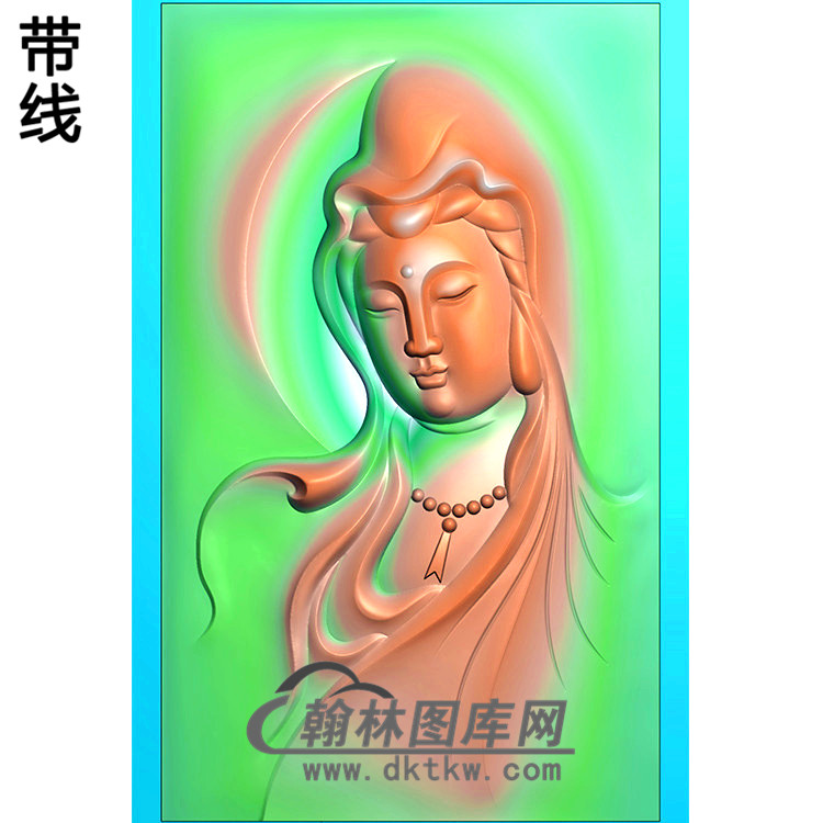 观音挂件精雕图（BGY-602)展示