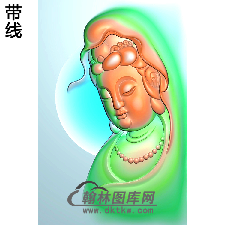 观音挂件精雕图（BGY-605)展示