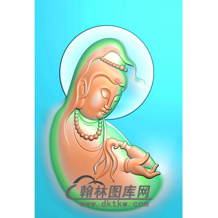 净瓶柳叶观音菩萨精品挂件精雕图（BGY-355)展示