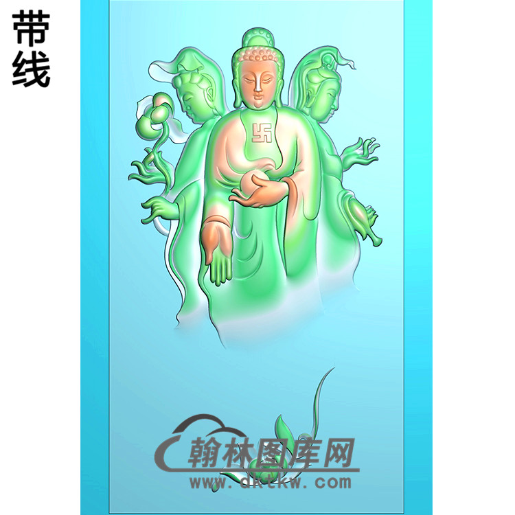观音菩萨佛挂件精雕图（BGY-370)展示