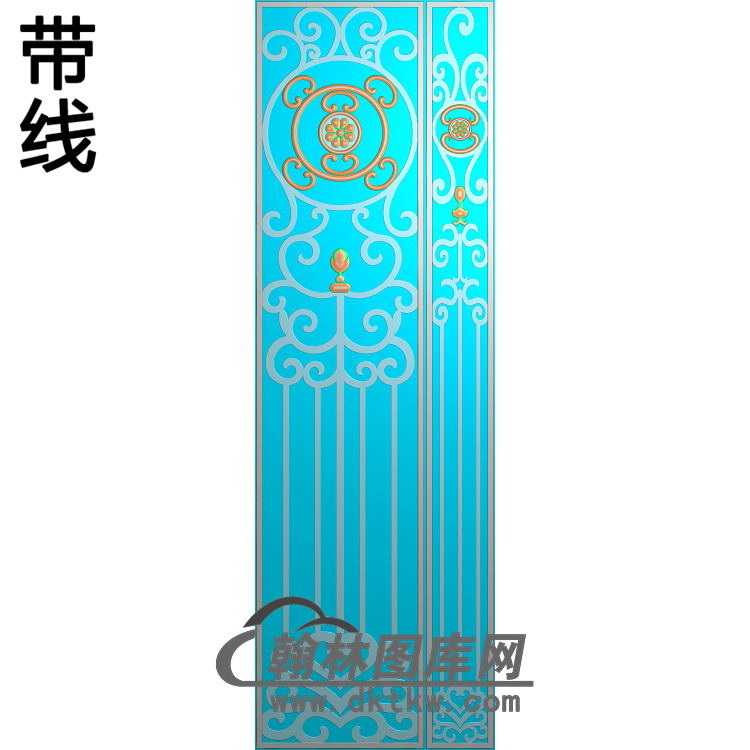 铝雕镂空洋花浮雕图（TM-0072）展示