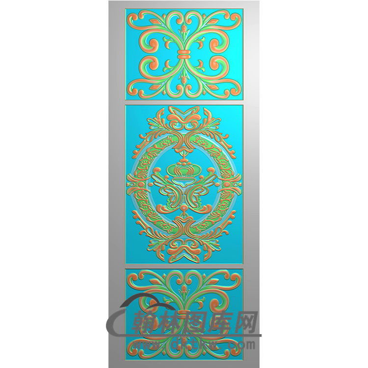 铝雕镂空洋花无线精雕图（TM-0077）展示