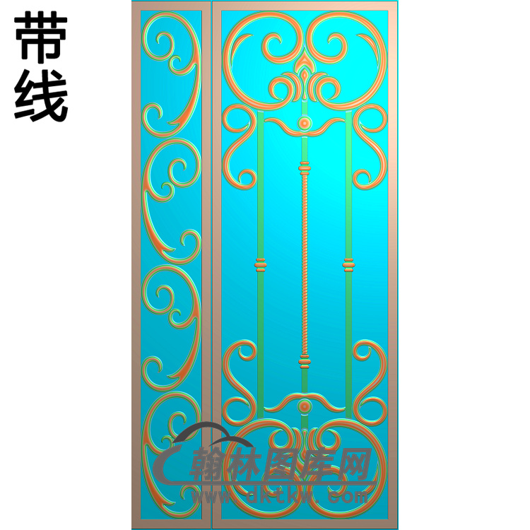 镂空洋花铝雕精雕图（TM-0176）展示