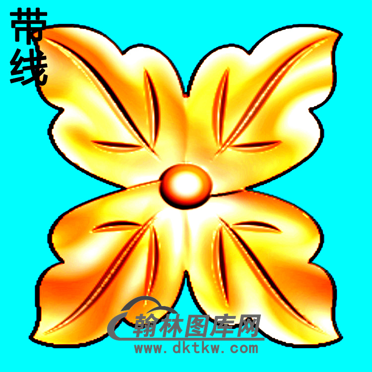 方形洋花精雕图（FXH-039）展示