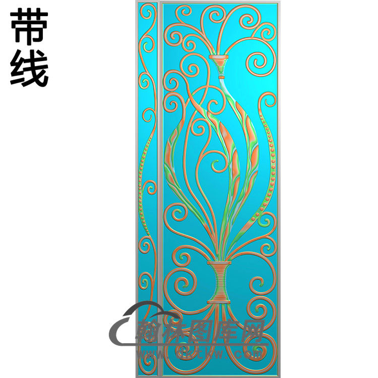 洋花铝雕精雕图（TM-291）展示