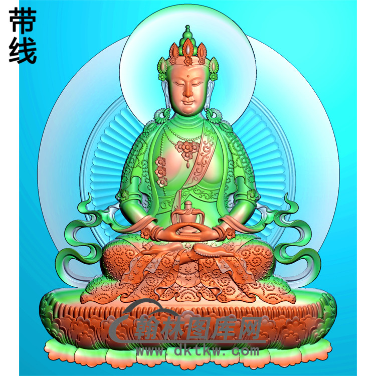 坐莲宝瓶坐姿佛像精雕图（ZFX-139)展示