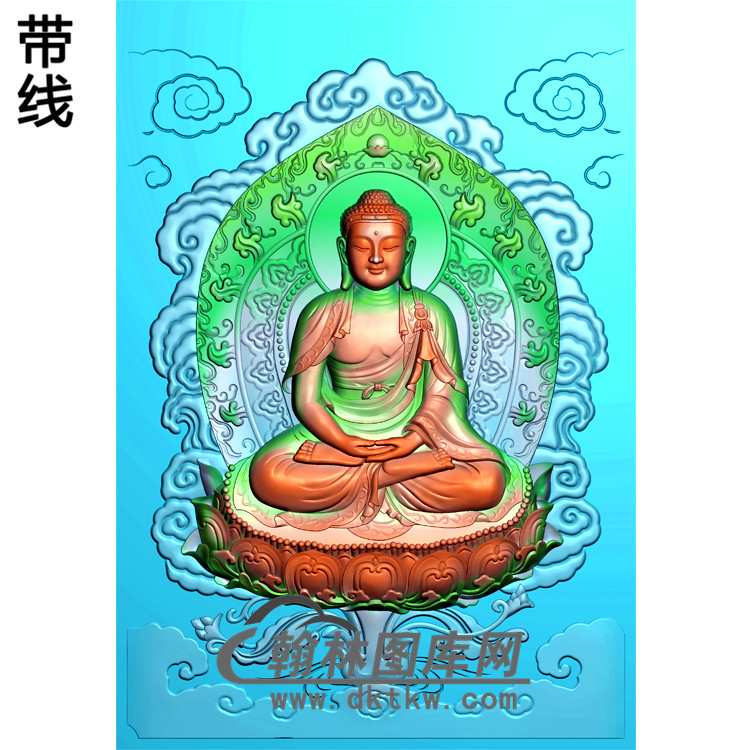 背光坐莲坐姿佛像精雕图（ZFX-140)展示