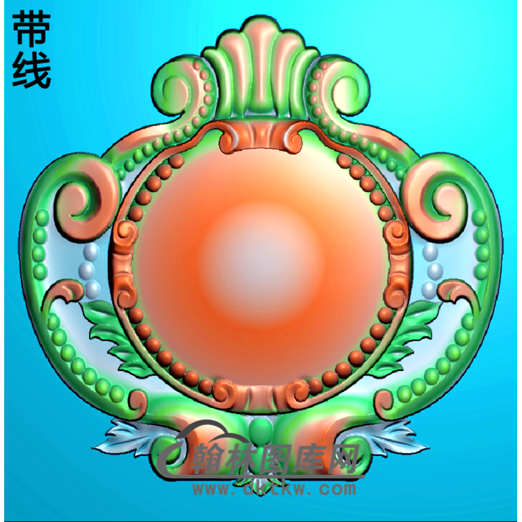 柱板洋花精雕图(ZB-012)展示