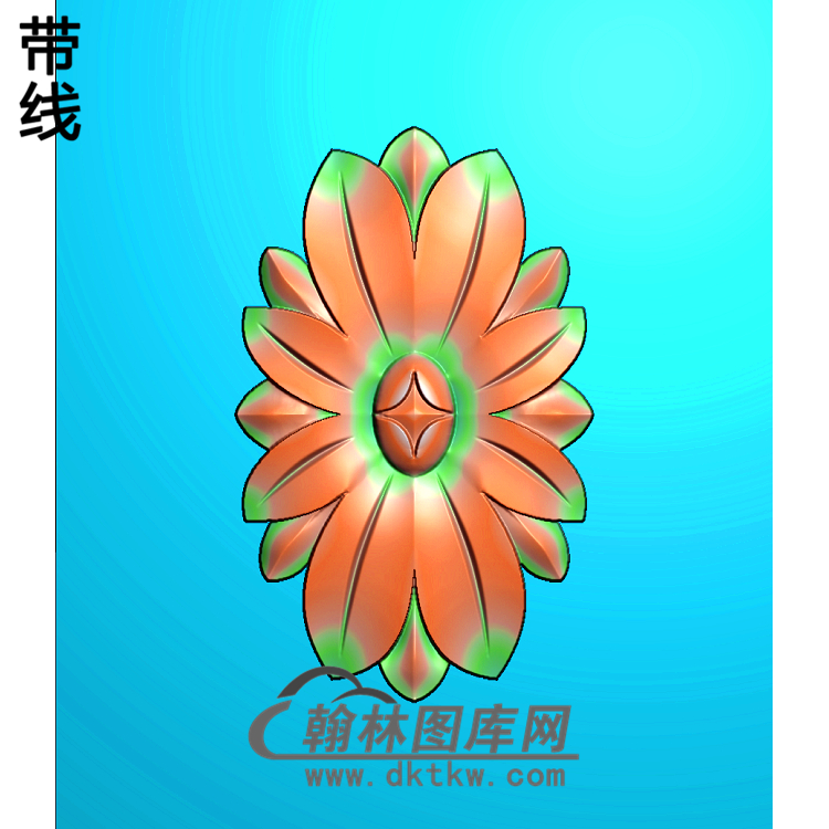 柱板洋花精雕图(ZB-025)展示