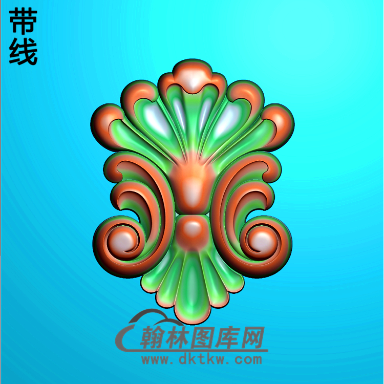 柱板洋花精雕图(ZB-028)展示