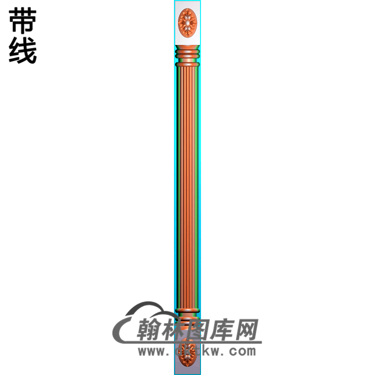 柱子柱板精雕图(ZB-041)展示