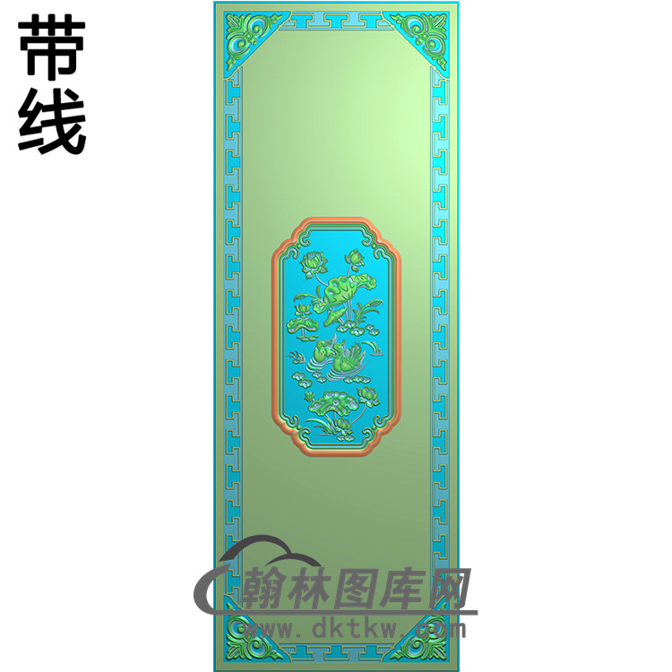 荷花鸳鸯铝雕精雕图（TM-308）展示