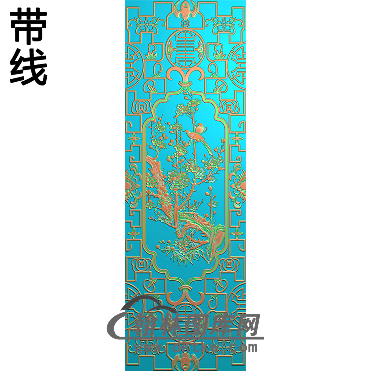 梅花鸟铝雕精雕图（TM-315）展示
