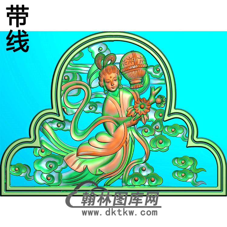 仙女墓碑碑头（MBBT-0183）展示