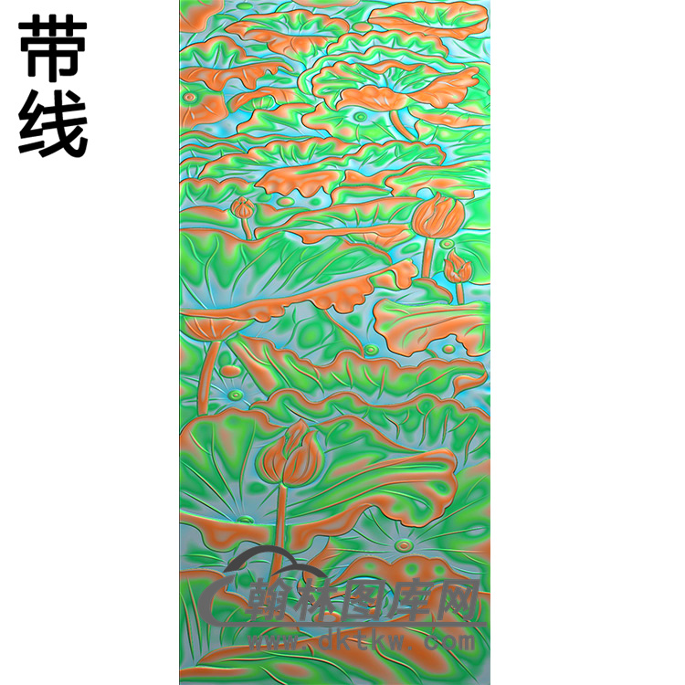 荷叶铝雕精雕图（TM-349）展示