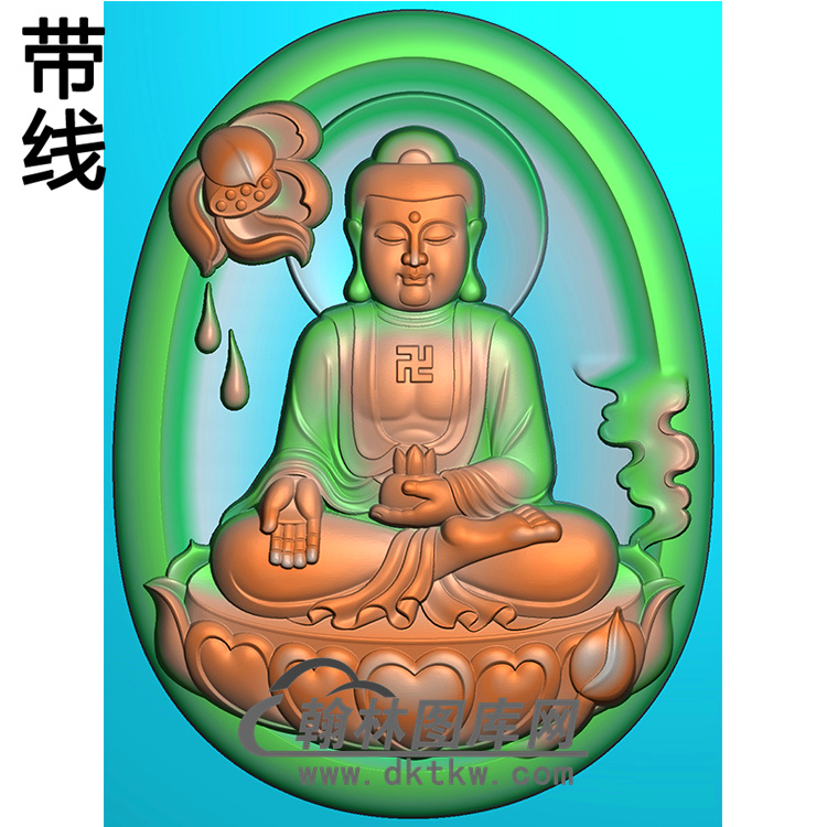 荷花莲花座坐姿佛像精雕图（ZFX-200)展示