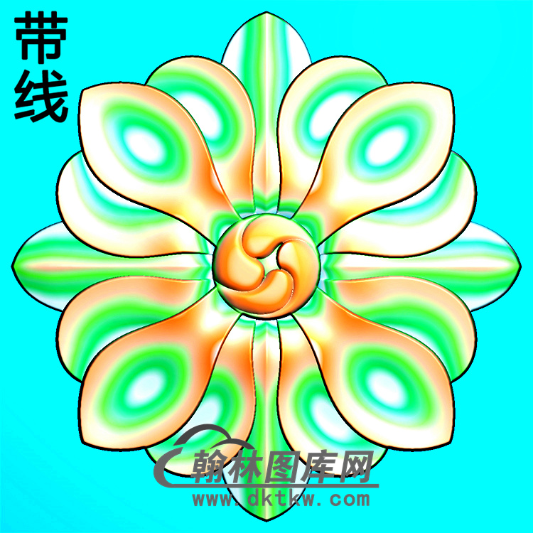 欧式方形洋花精雕图（FXH-099）展示