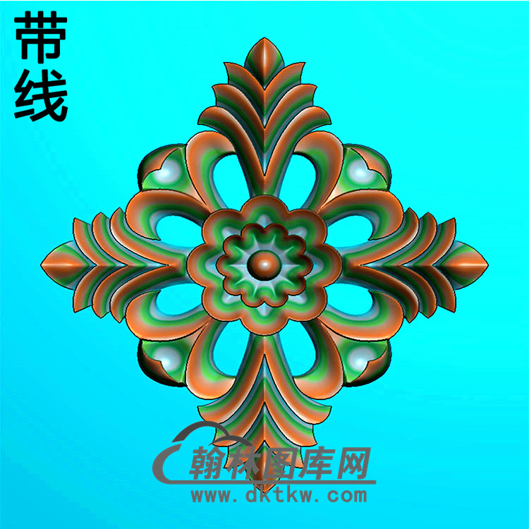 欧式方形洋花精雕图（FXH-116）展示