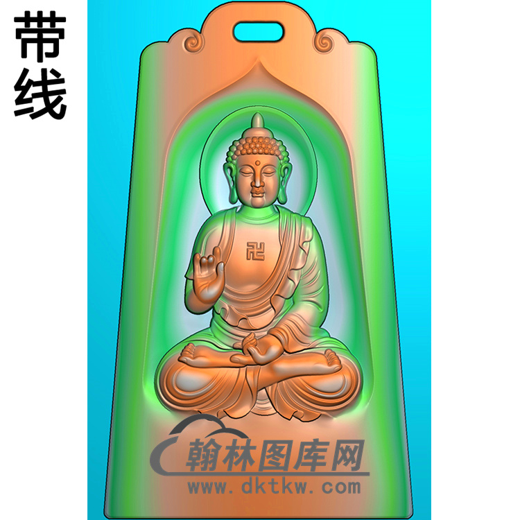 带框坐姿佛像精雕图（ZFX-219)展示