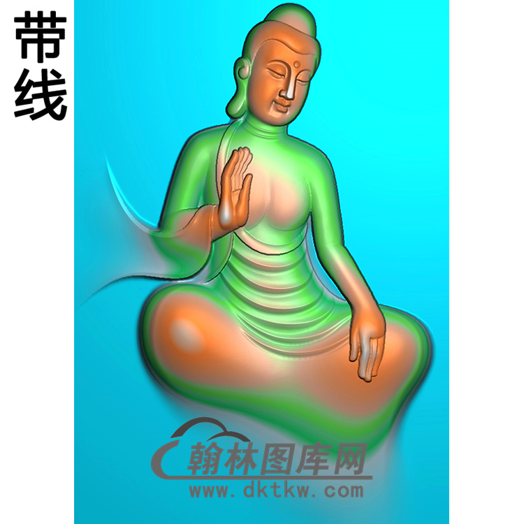 坐姿佛像精雕图（ZFX-250)展示