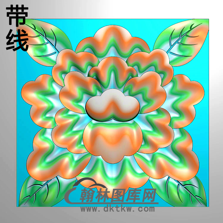 欧式方形洋花精雕图（FXH-182）展示
