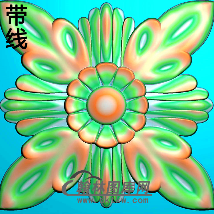 欧式方形洋花精雕图（FXH-212）展示