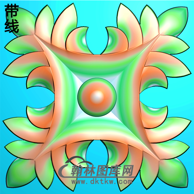 欧式方形洋花精雕图（FXH-227）展示