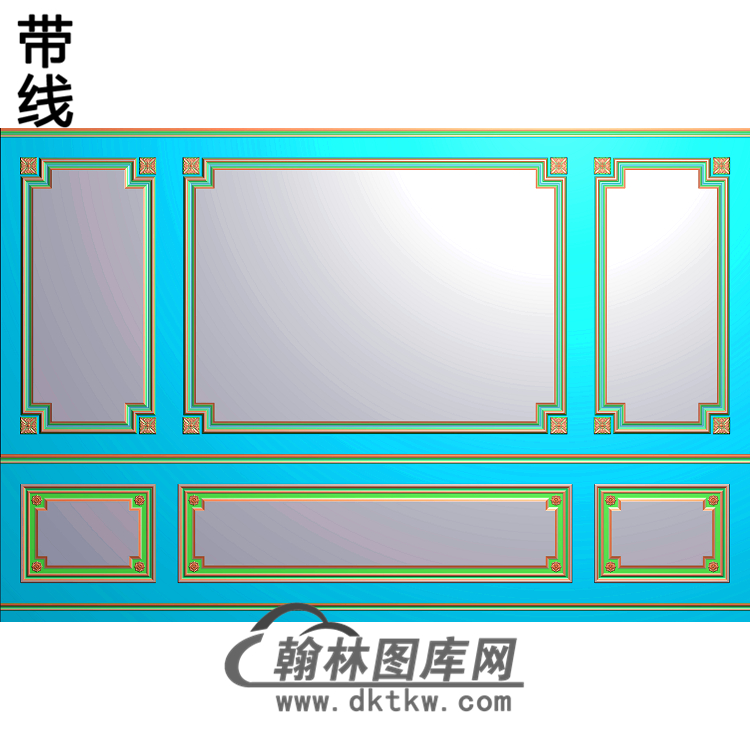 整体背景墙精雕图(BJQ-129)展示