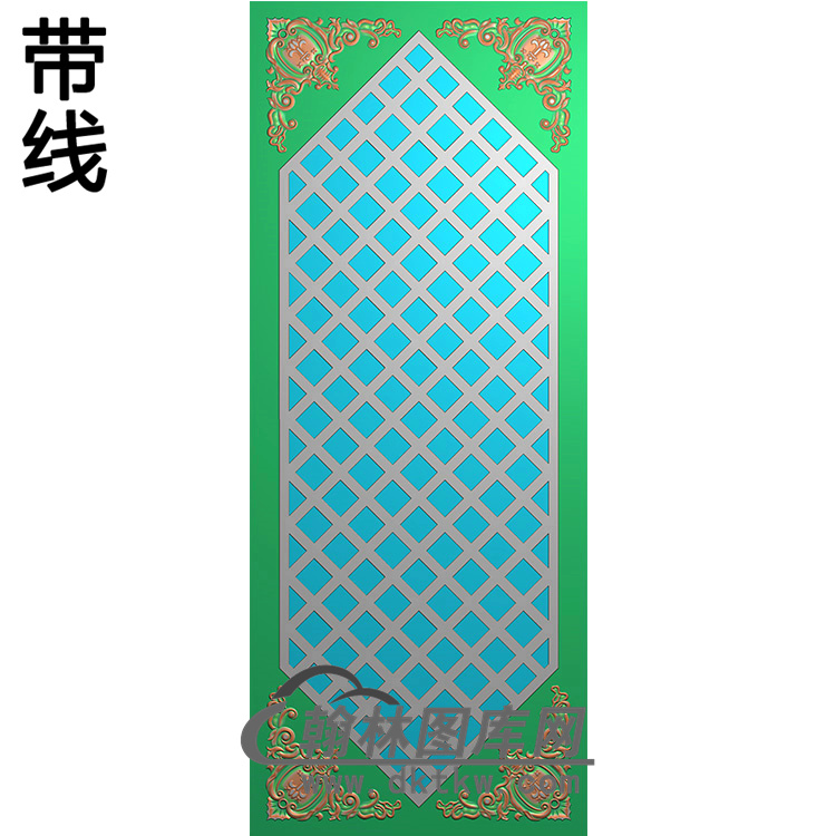 角洋花铝雕精雕图（TM-365）展示