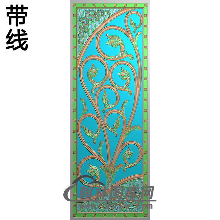 洋花铝雕精雕图（TM-390）展示