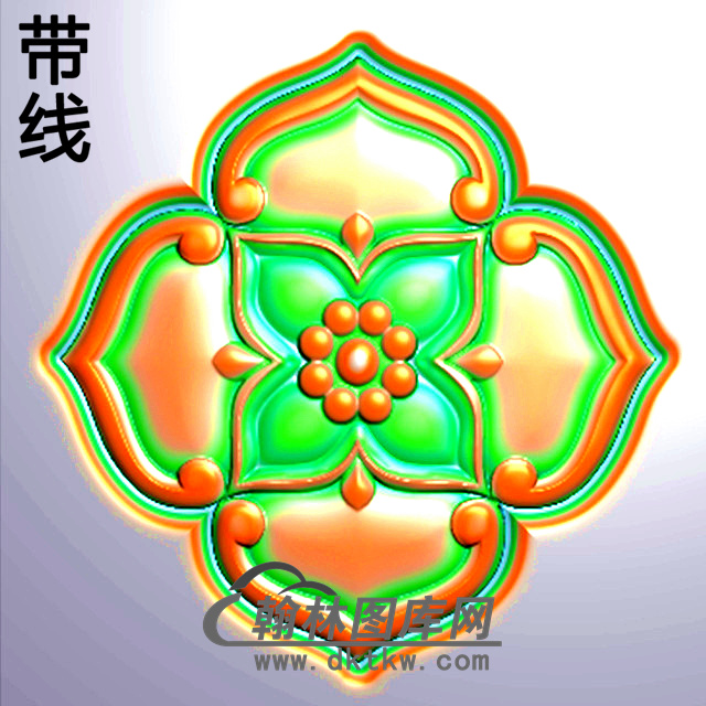 欧式方形洋花精雕图（FXH-315）展示