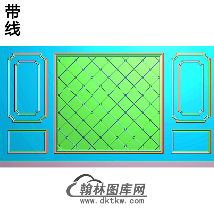 整体背景墙精雕图(BJQ-224)展示