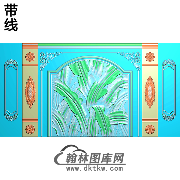 整体背景墙精雕图(BJQ-238)展示