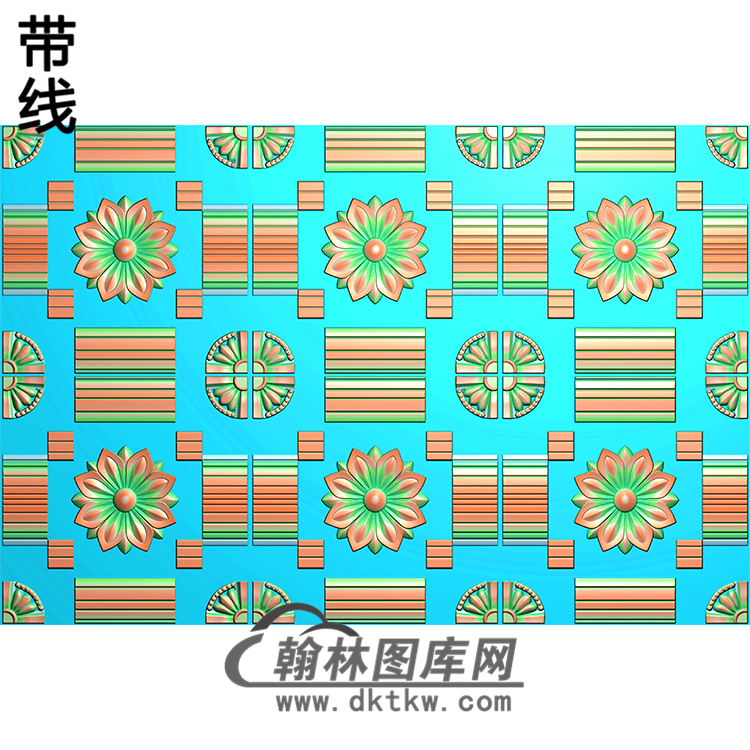 拼接花纹理精雕图(wl-004)展示