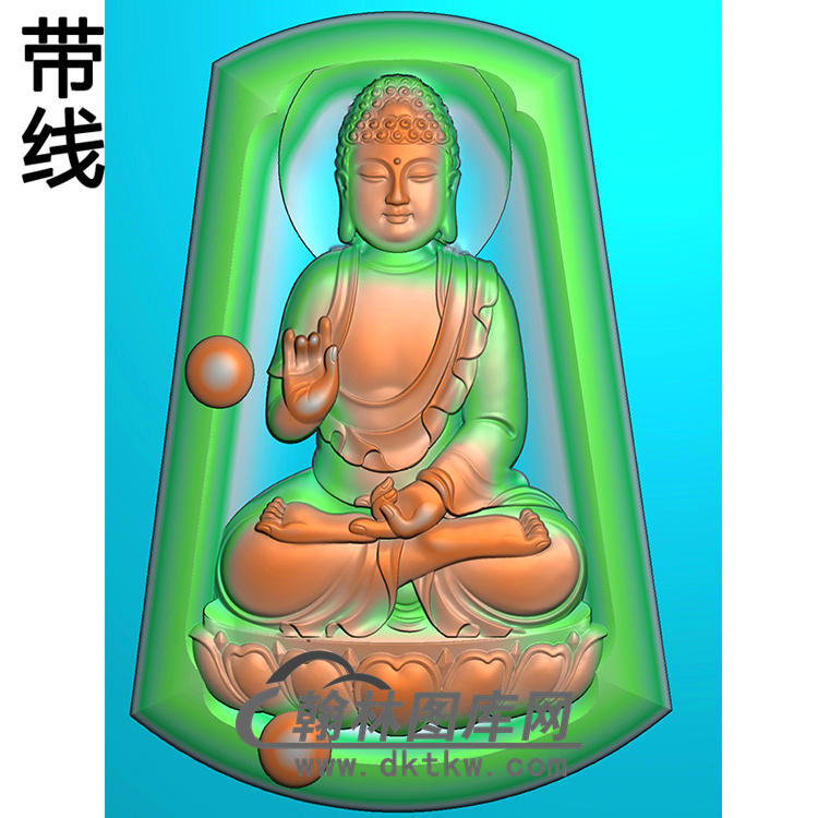 佛珠莲花座坐姿佛像精雕图（ZFX-268)展示