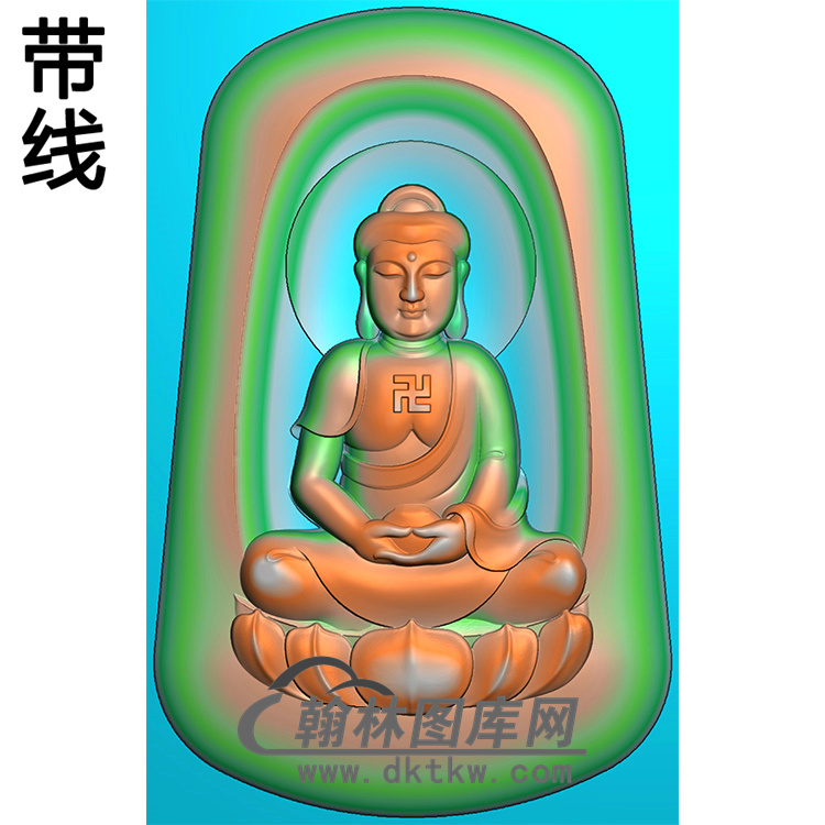 莲花座宝瓶坐姿佛像精雕图（ZFX-301)展示